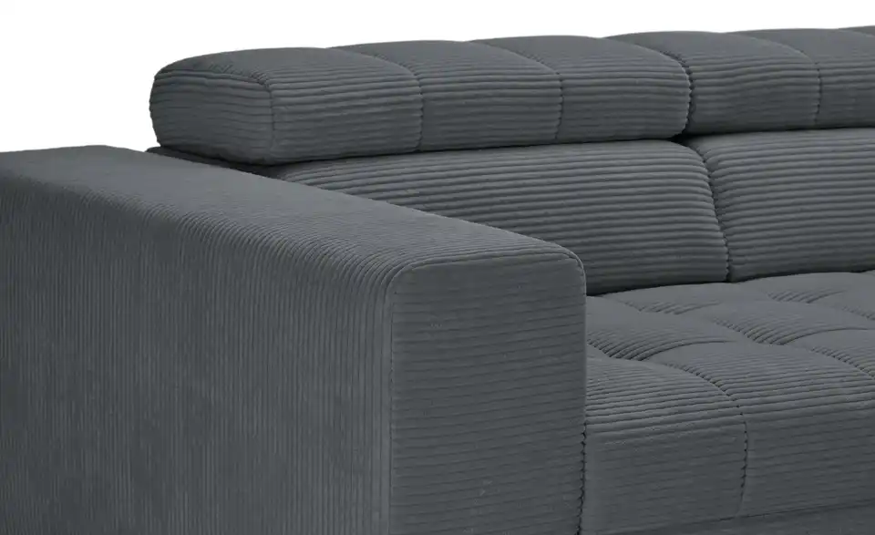 Ecksofa Arte mit verstellbaren Kopfstützen, Detailansicht