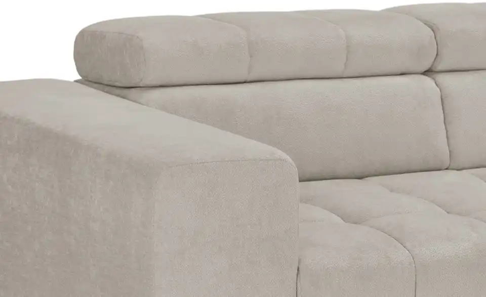 Ecksofa Arte mit verstellbaren Kopfstützen, Detailansicht