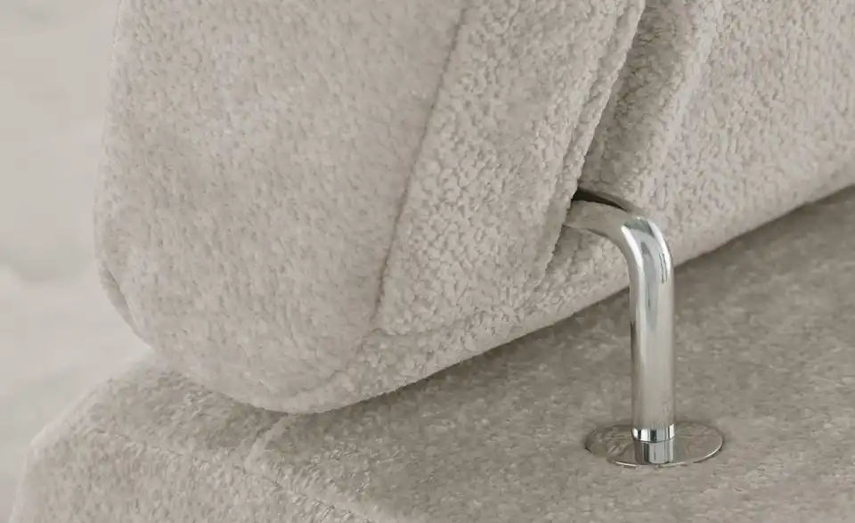 Ecksofa Arte mit verstellbaren Kopfstützen, Detailansicht
