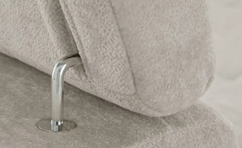 Ecksofa Arte mit verstellbaren Kopfstützen, Detailansicht