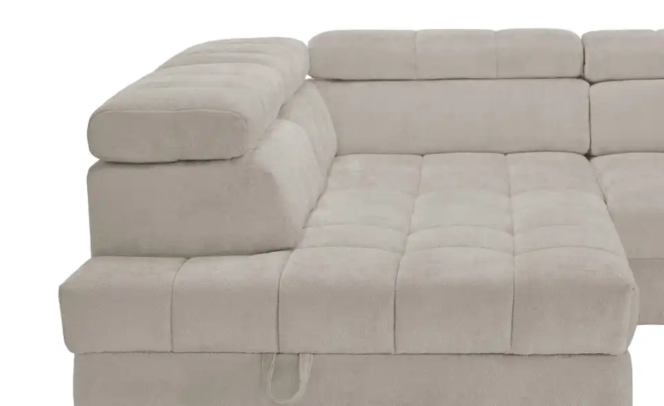 Ecksofa Arte mit verstellbaren Kopfstützen, Detailansicht
