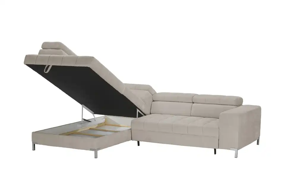 Ecksofa Arte mit verstellbaren Kopfstützen, Funktionsansicht