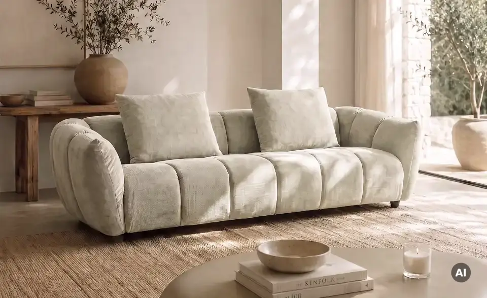 Höffner Selection Sofa Olia inklusive Hocker, in Wohnsituation