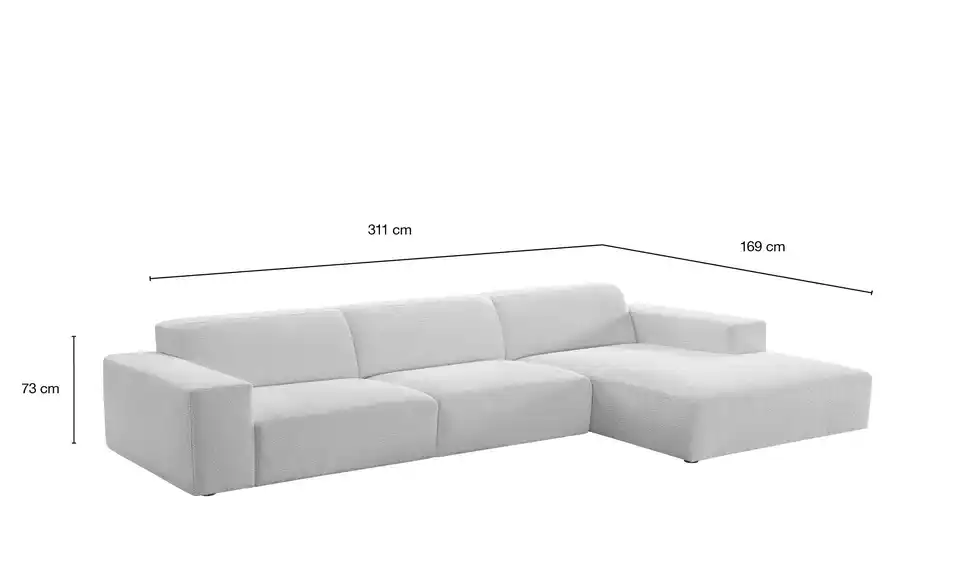 Höffner Selection Ecksofa Alma, Bemaßung