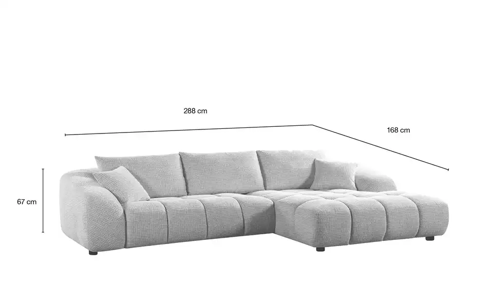 Höffner Selection Ecksofa Coco, Bemaßung