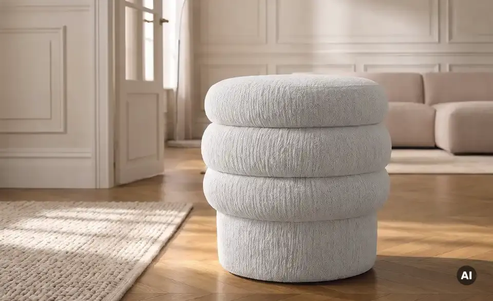 Höffner Selection Hocker Leni mit Stauraum, Rückansicht