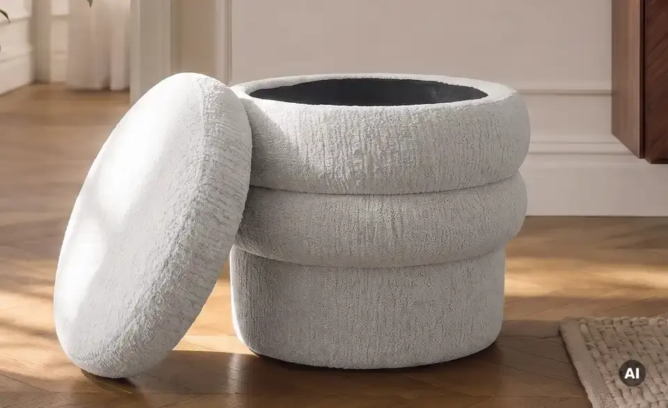 Höffner Selection Hocker Leni mit Stauraum, Detailansicht