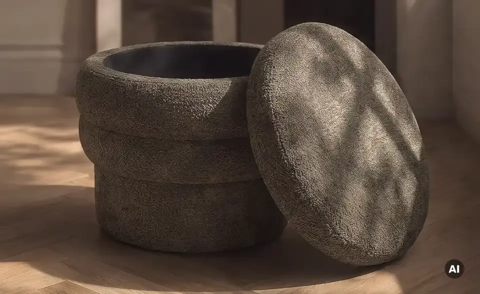 Höffner Selection Hocker Leni mit Stauraum, Detailansicht