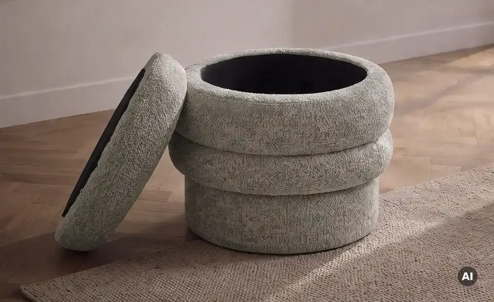Höffner Selection Hocker Leni mit Stauraum, Detailansicht