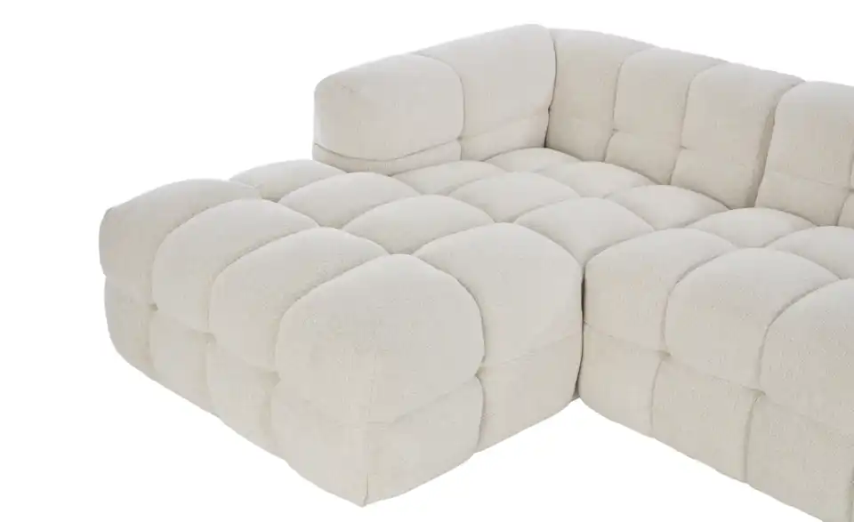 Ecksofa Vibana in moderner Bubble-Optik, Detailansicht