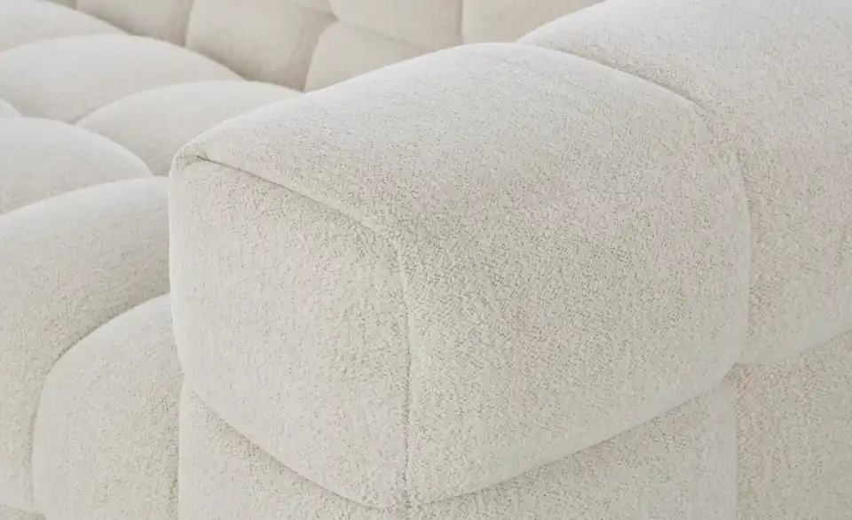 Ecksofa Vibana in moderner Bubble-Optik, Detailansicht