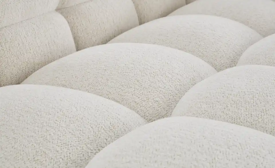 Ecksofa Vibana in moderner Bubble-Optik, Detailansicht