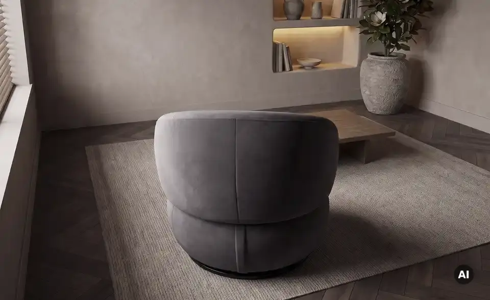 Höffner Selection Drehsessel Tori, Rückansicht