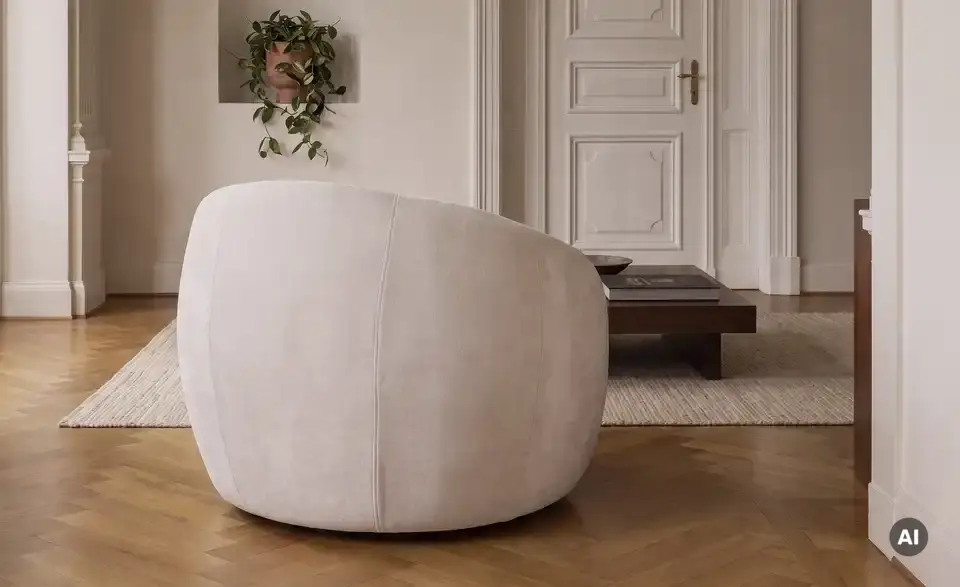Höffner Selection Drehsessel Mara, Rückansicht
