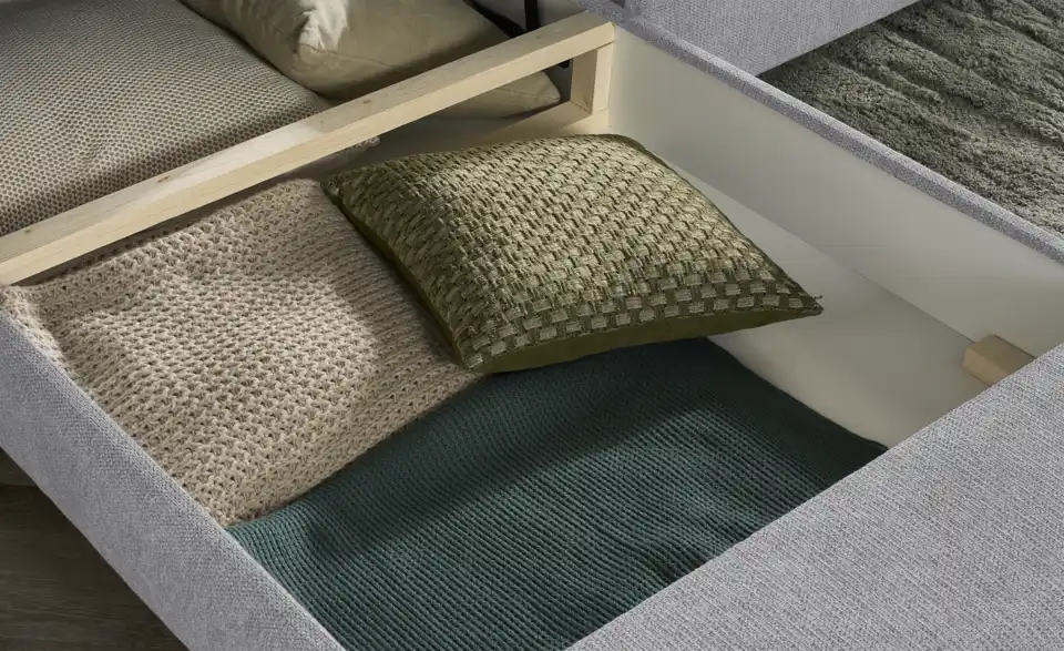 Ecksofa Tereccia mit Schlaffunktion, Detailansicht