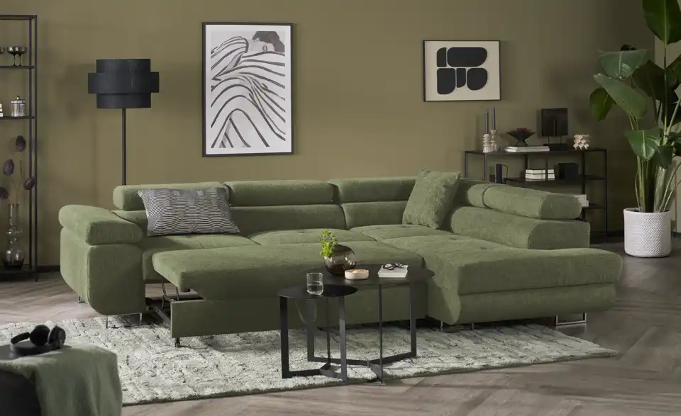 Ecksofa Tereccia mit Schlaffunktion, Funktionsansicht
