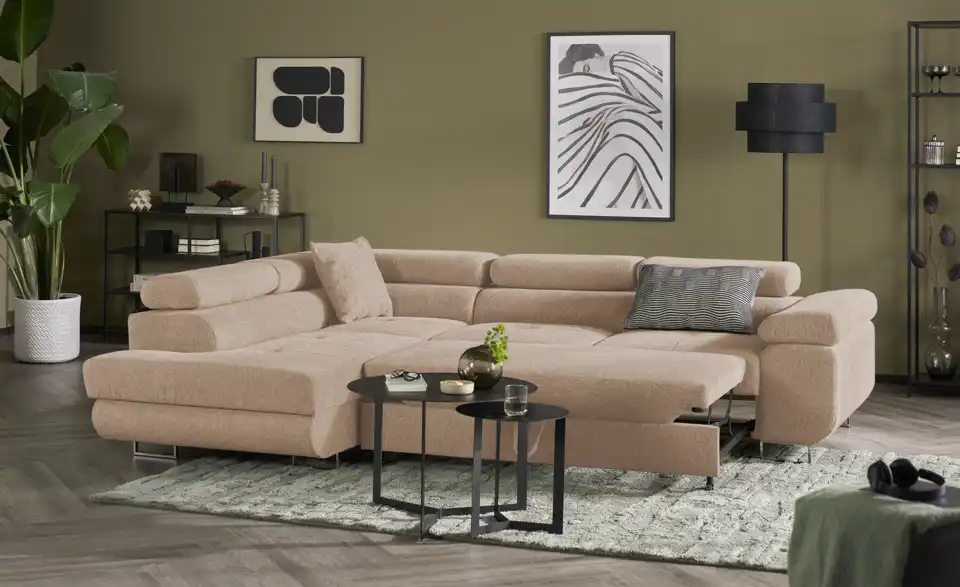 Ecksofa Tereccia mit Schlaffunktion, Funktionsansicht