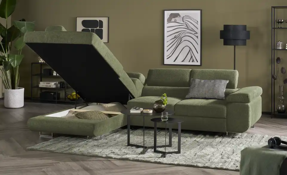 Ecksofa Tereccia mit Schlaffunktion, Funktionsansicht