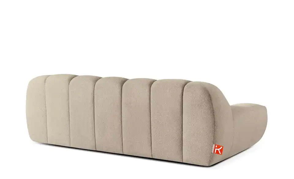 KONSIMO Polstermöbel 3er-Set Vena in Bubble Optik, Rückansicht
