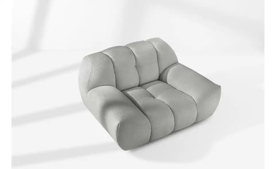 KONSIMO Sessel Vena in Bubble Optik, in Wohnsituation