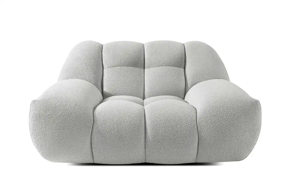 KONSIMO Sessel Vena in Bubble Optik, Frontansicht