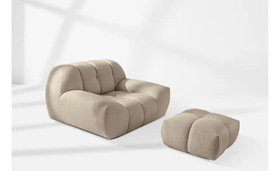 KONSIMO Sessel 2er-Set Vena in Bubble Optik, in Wohnsituation