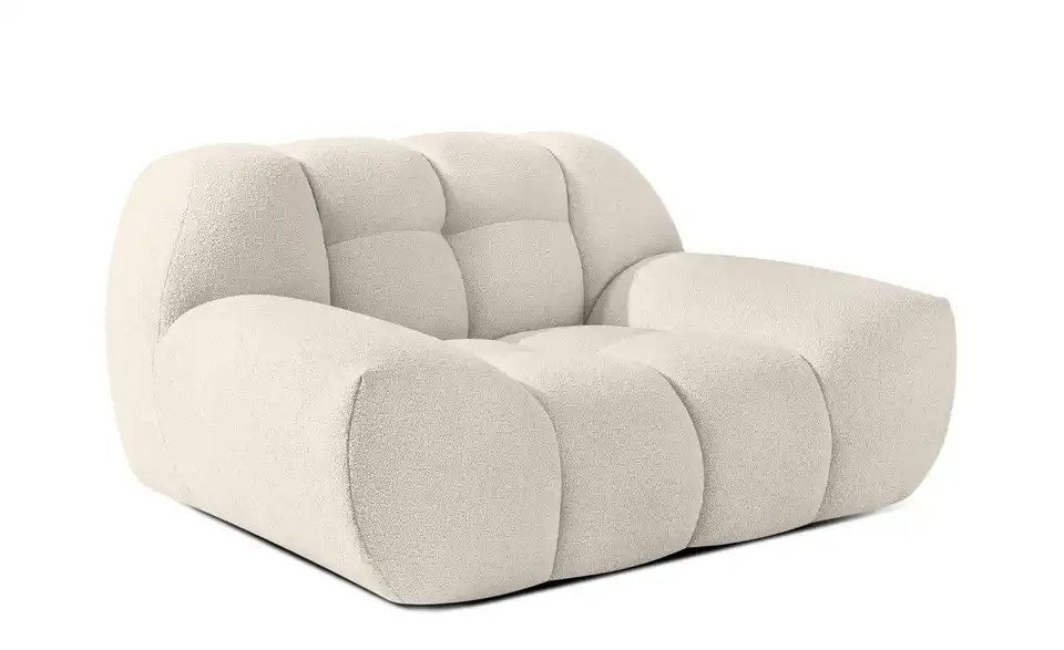 KONSIMO Sessel 2er-Set Vena in Bubble Optik, Profilansicht