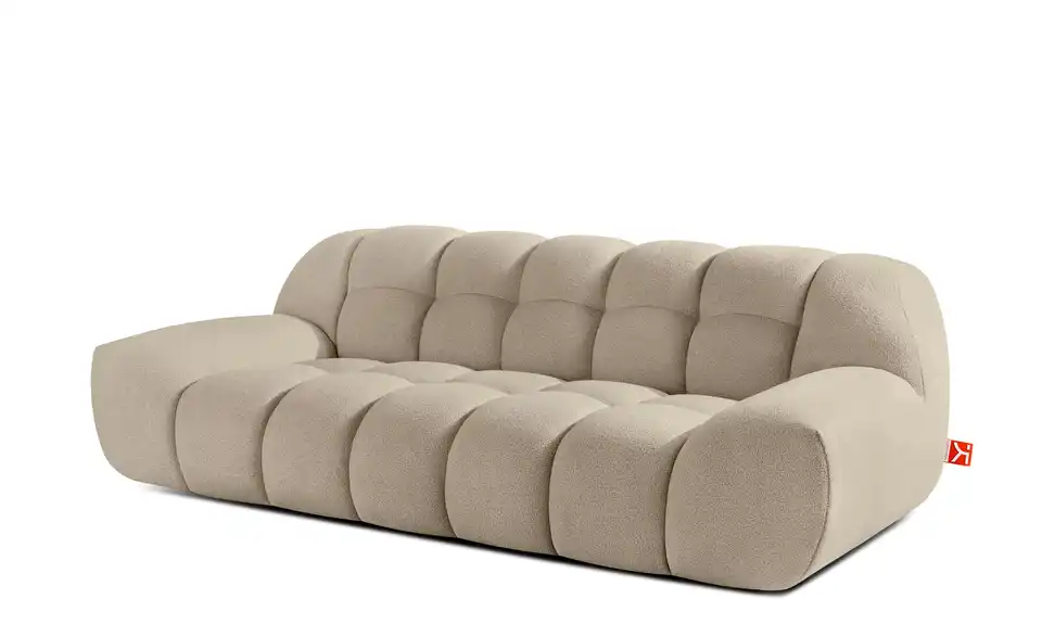 KONSIMO Einzelsofa Vena in Bubble Optik, Perspektive