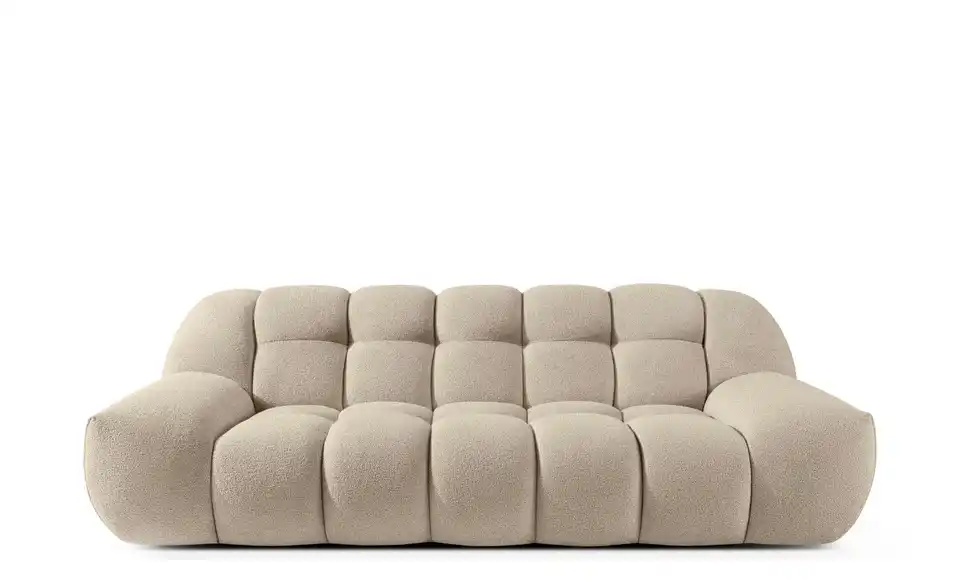 KONSIMO Einzelsofa Vena in Bubble Optik, Frontansicht