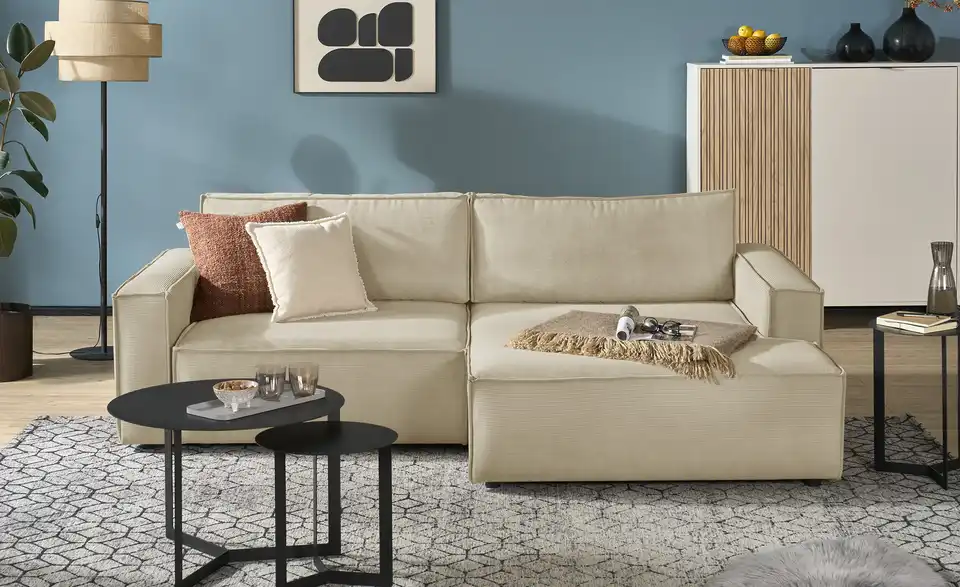 Ecksofa Capri mit Schlaffunktion, Frontansicht