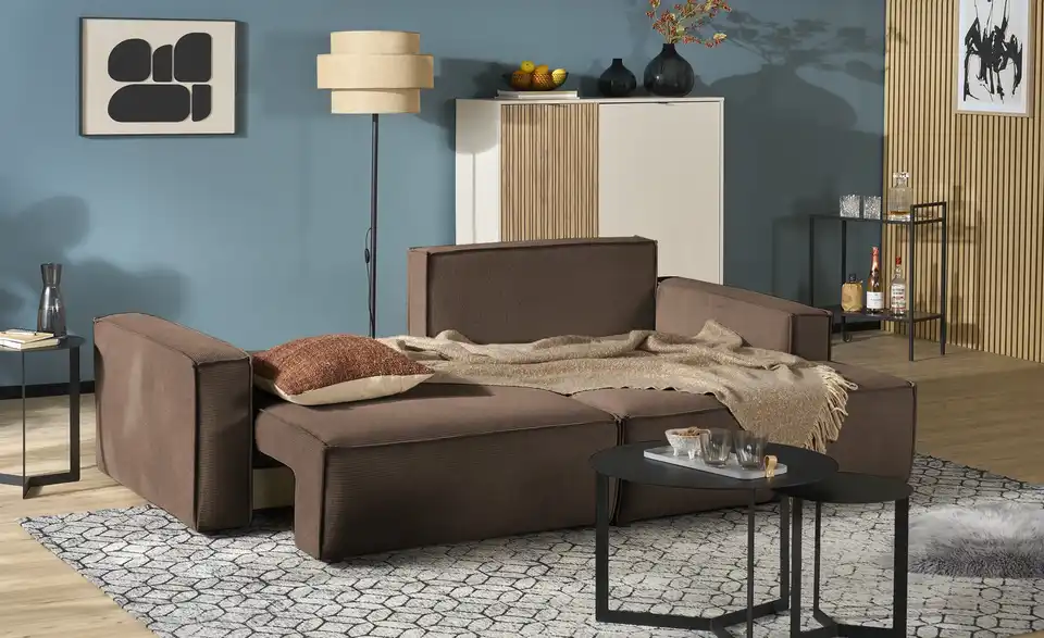 Ecksofa Capri mit Schlaffunktion, Funktionsansicht