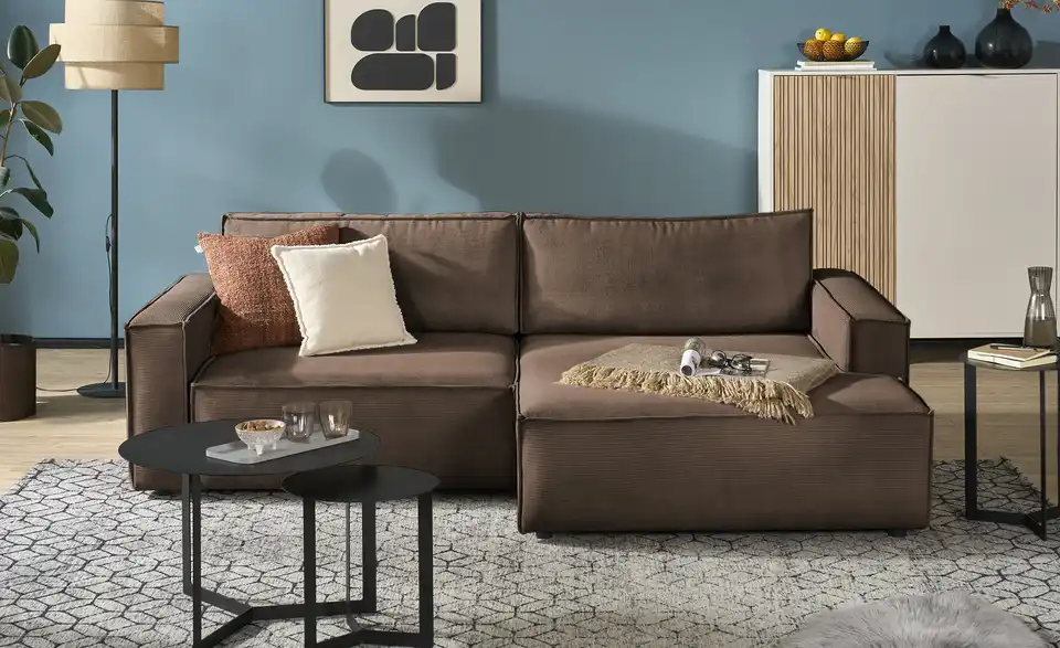 Ecksofa Capri mit Schlaffunktion, Frontansicht