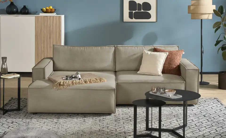 Ecksofa Capri mit Schlaffunktion, Frontansicht