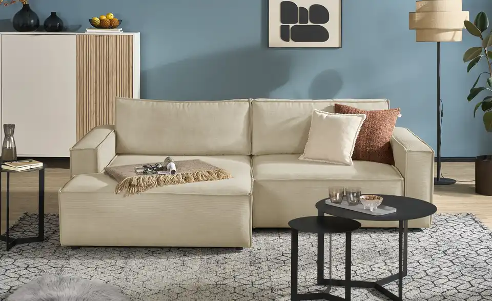 Ecksofa Capri mit Schlaffunktion, Frontansicht