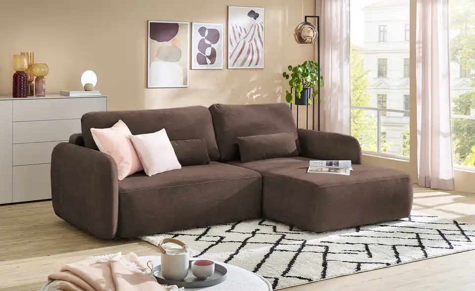 uno Ecksofa Mossa Mit Schlaffuktion, in Wohnsituation