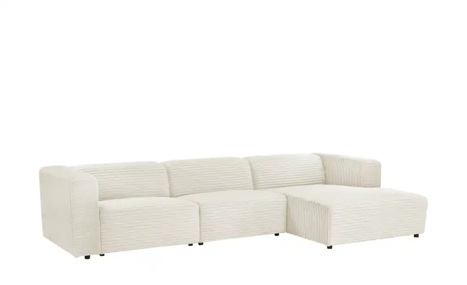 Ecksofa Prado im modernen Breitcord, Perspektive