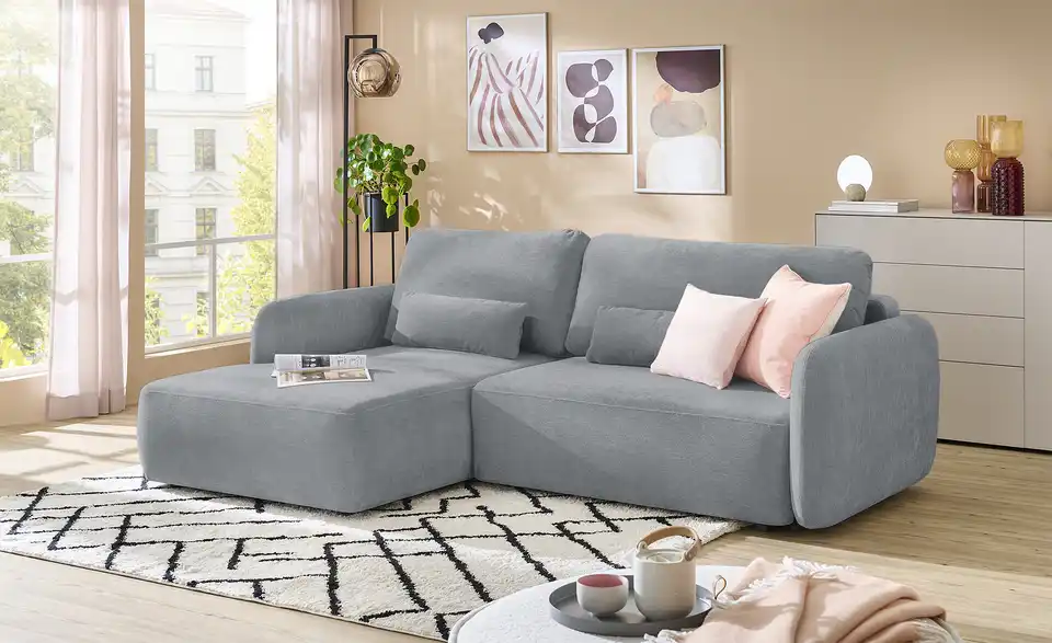 uno Ecksofa Mossa Mit Schlaffuktion, in Wohnsituation