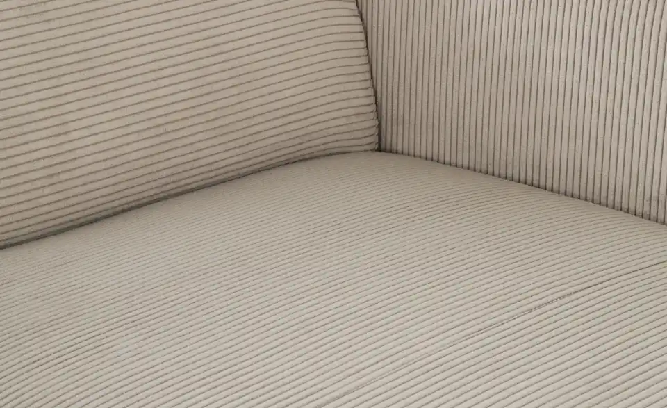 Ecksofa Prado im modernen Breitcord, Detailansicht