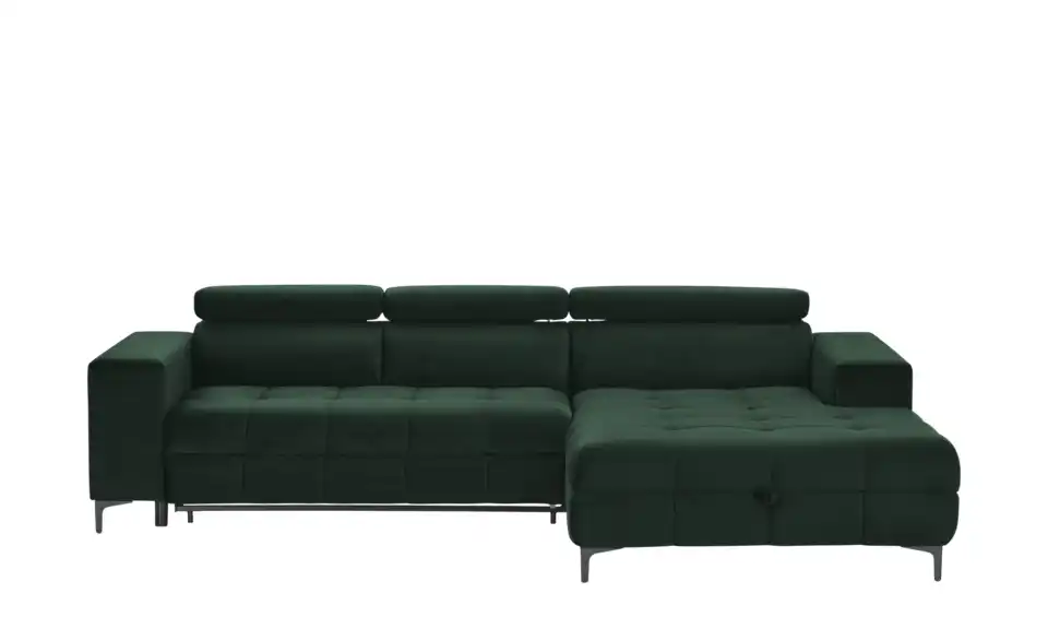 switch Ecksofa Caro aus Mikrofaser, Frontansicht