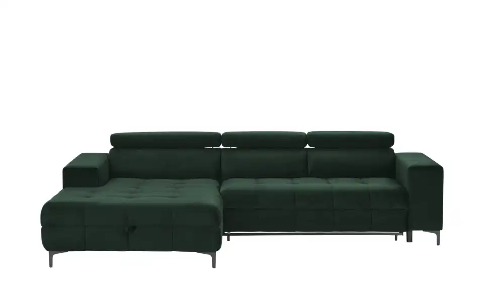 switch Ecksofa Caro aus Mikrofaser, Frontansicht