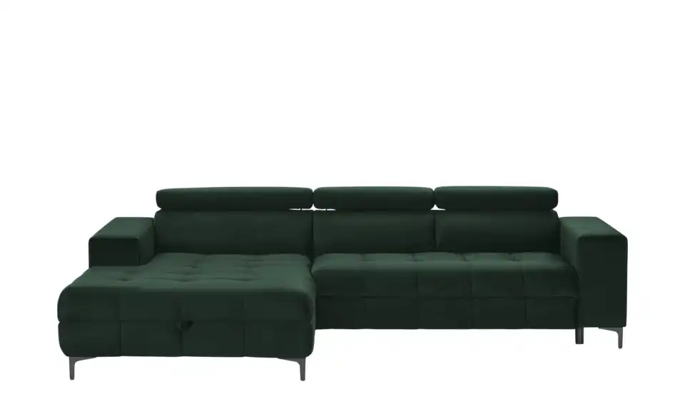 switch Ecksofa Caro aus Mikrofaser, Frontansicht