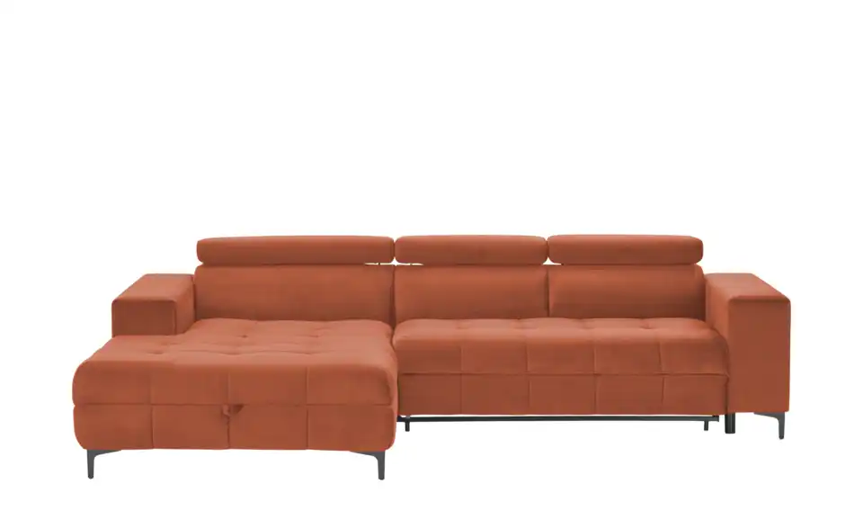 switch Ecksofa Caro aus Mikrofaser, Frontansicht