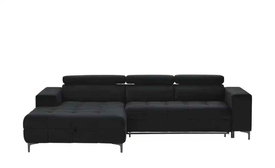 switch Ecksofa Caro aus Mikrofaser, Frontansicht