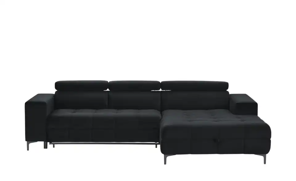 switch Ecksofa Caro aus Mikrofaser, Frontansicht
