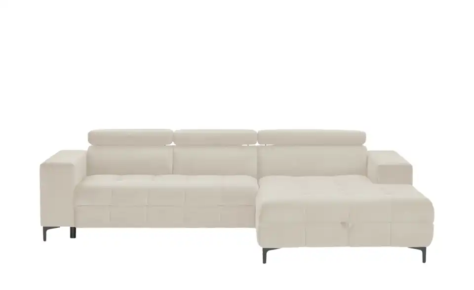 switch Ecksofa Caro aus Mikrofaser, Frontansicht