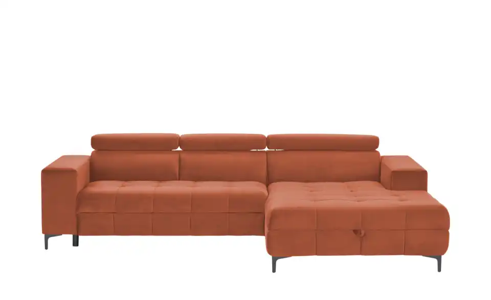switch Ecksofa Caro aus Mikrofaser, Frontansicht
