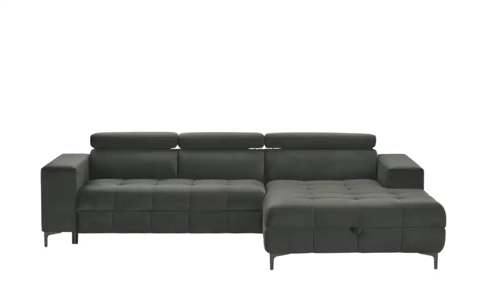 switch Ecksofa Caro aus Mikrofaser, Frontansicht