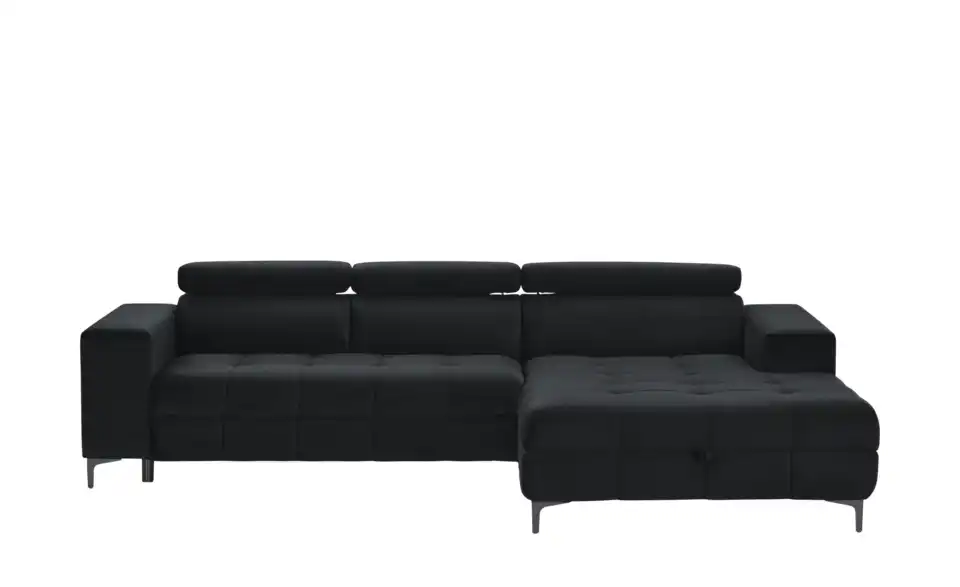 switch Ecksofa Caro aus Mikrofaser, Frontansicht
