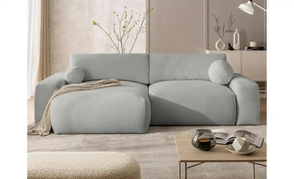 S-STYLE Ecksofa Puffy mit Schlaffunktion, in Wohnsituation