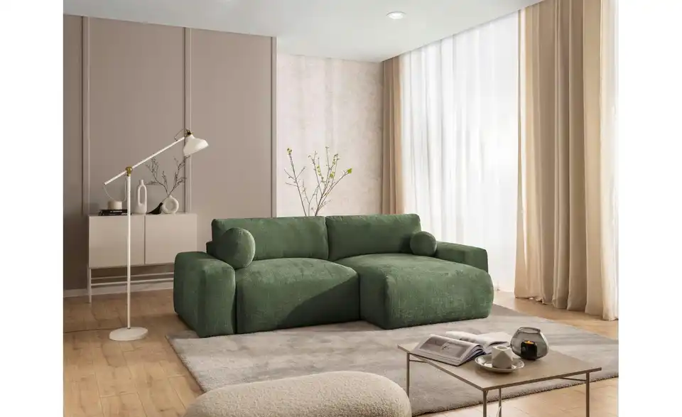 S-STYLE Ecksofa Puffy mit Schlaffunktion, in Wohnsituation